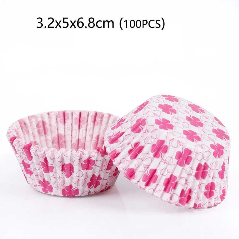 100-1000Pcs Muffin Cupcake Paper Cups Cupcake Liner Baking Muffin Box Cup Case Party Tray Cake Decorating Tools
