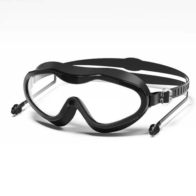 Swimming goggles with large frame, high-definition waterproof, anti fog, electroplated, anti UV, suitable for both men and women
