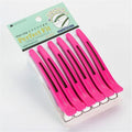 6Pcs Professional Hairdressing Salon Hairpins Black Plastic Single Prong DIY Alligator Hair Clip Hair Care Styling Tools