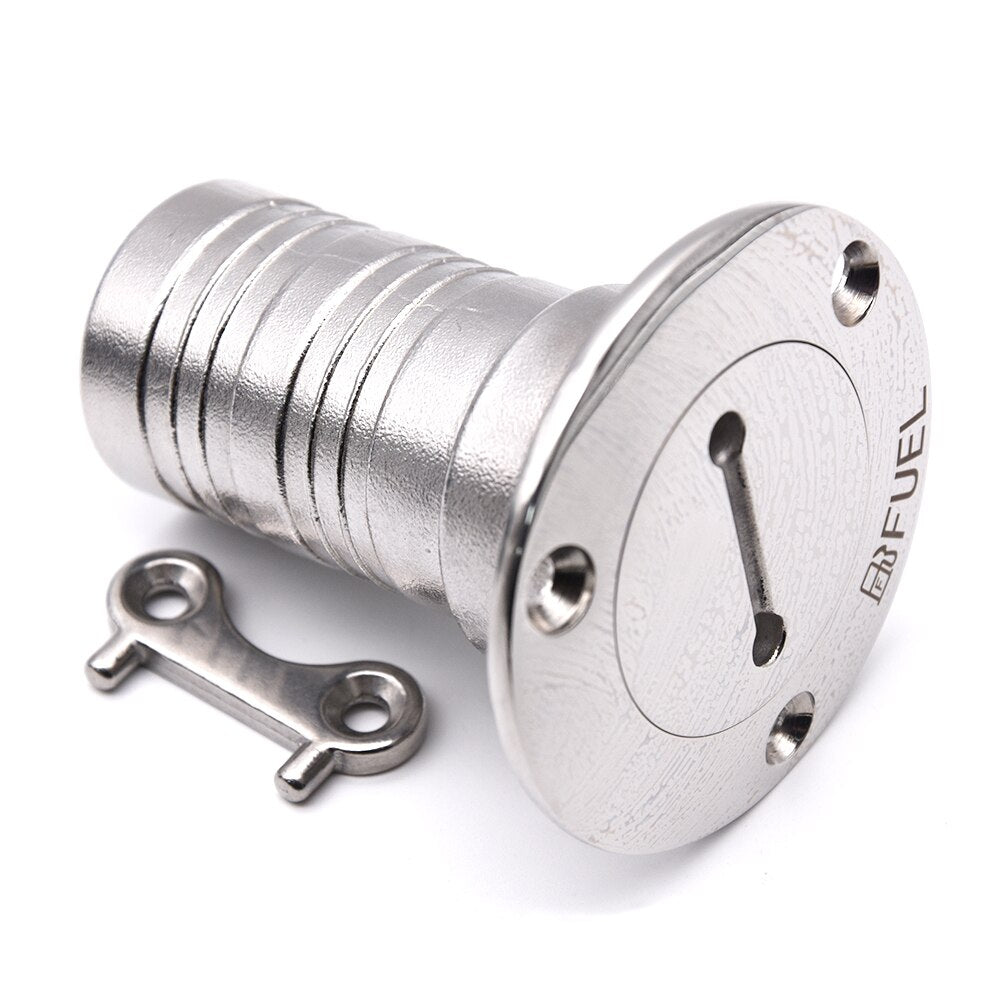 1-1/2" and 2" Marine Boat Hardware Deck Fillers 316 Stainless Deck Filler Fuel Water Waste Diesel Gas Key Cap Filler 38mm 50mm - KiwisLove