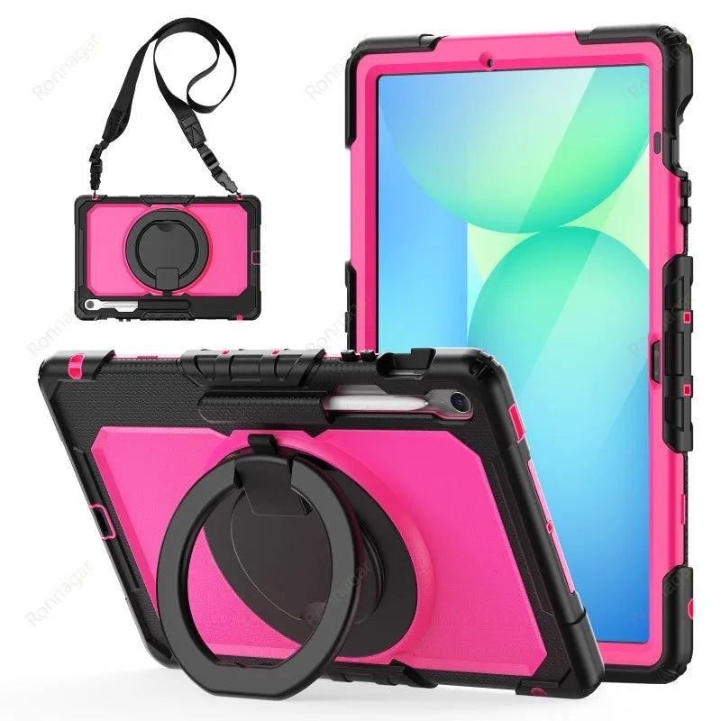 Compatible with Samsung Galaxy Tab S10 FE+ 13.1 inch SM-X620/X626B Case Heavy Armor Shockproof Drop Funda S10 fe + 13.1" Cover