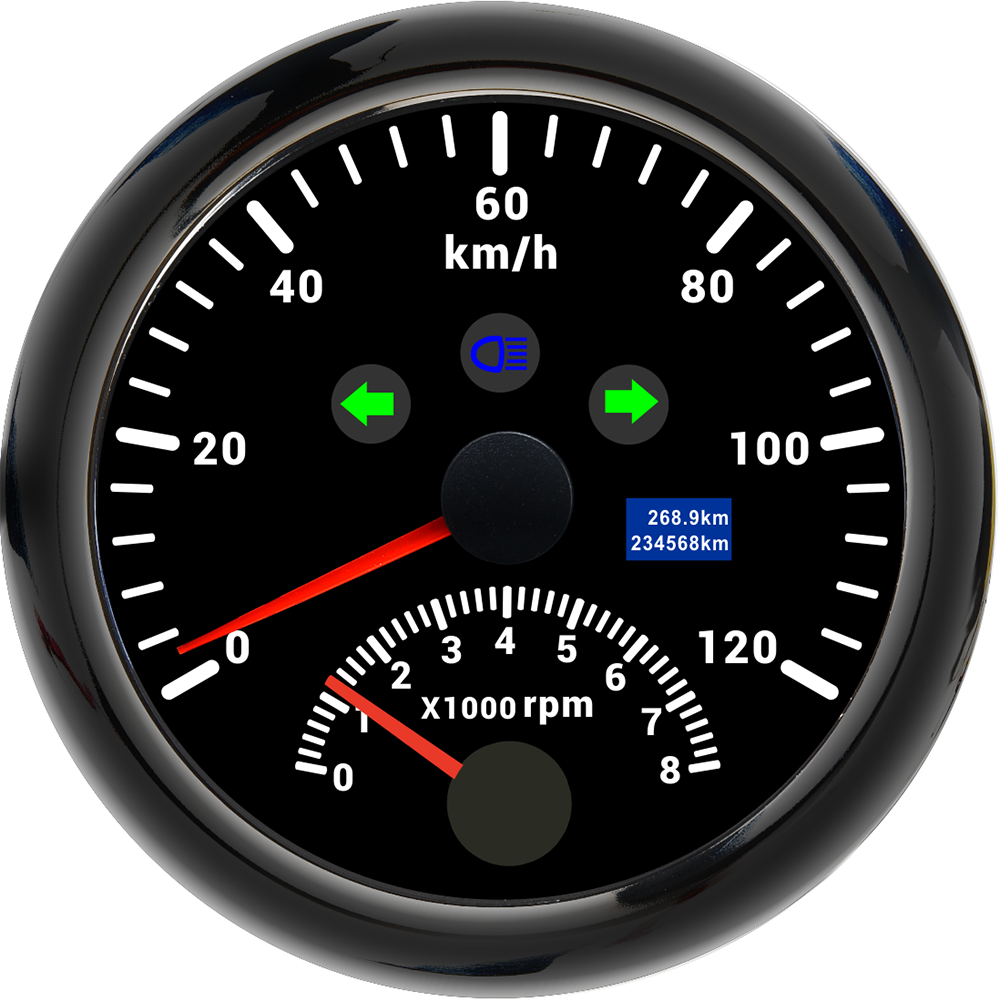 Waterproof Digital GPS Speedometer 85MM Boat Car Speed Meter Gauge 120KMH 200KMH 120MPH 200MPH Tachometer Gauge RPM Sensor 9-32V - KiwisLove