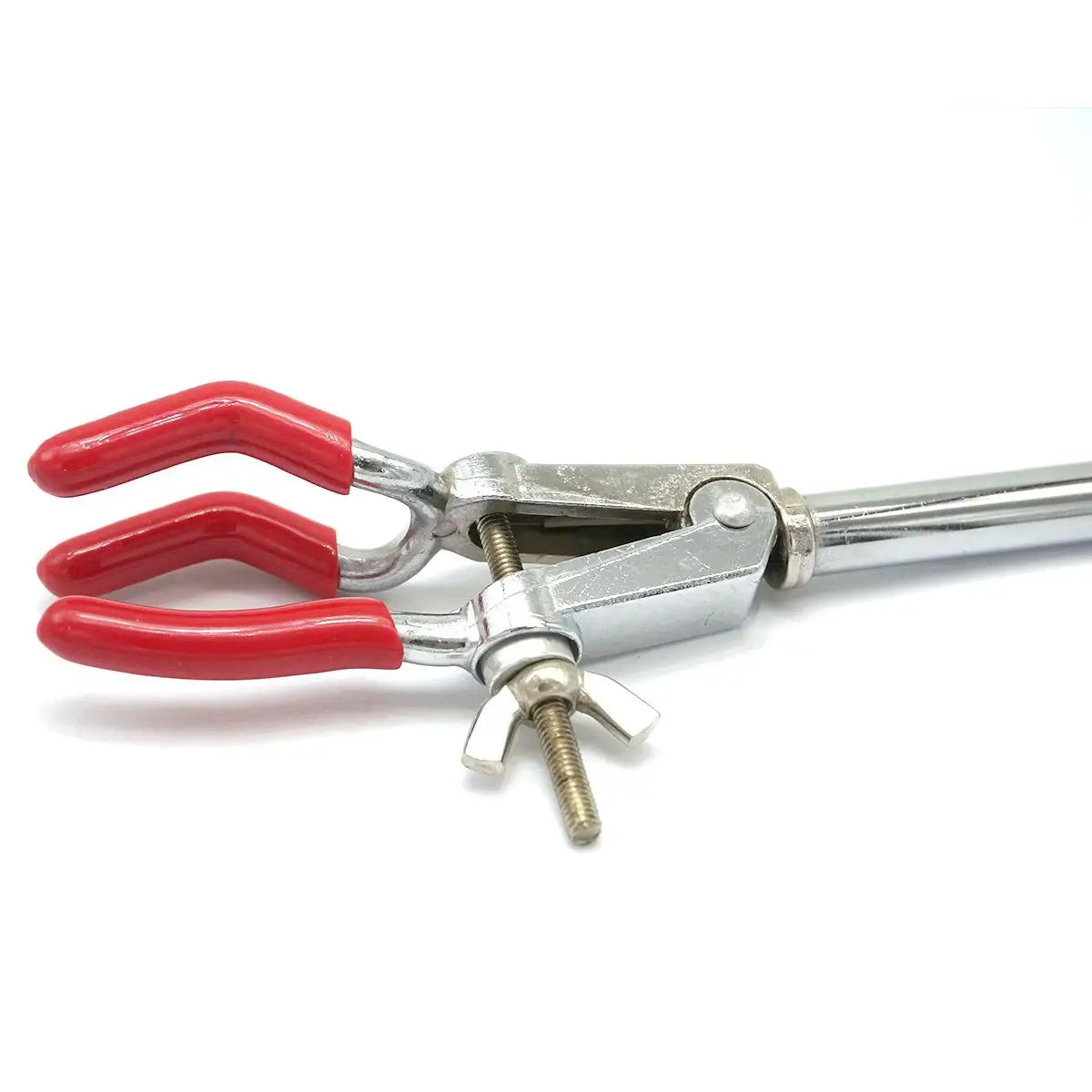 190mm 30mm Jaw 3 Prongs Buret Zinc-Aluminum Alloy Clamp Lab Stand Tube Holder Small - KiwisLove