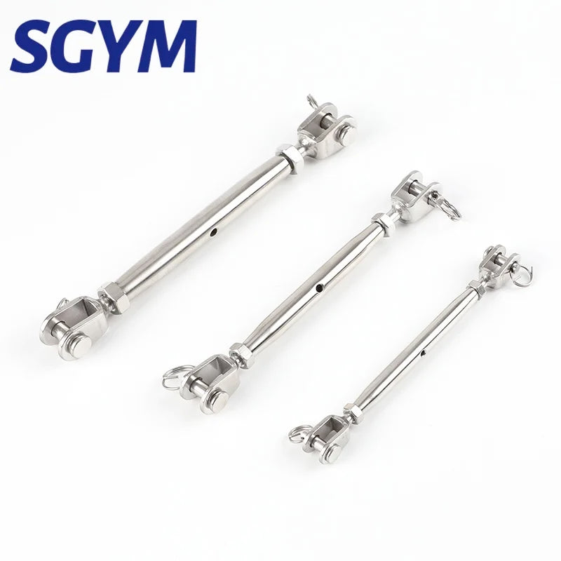 M5 M6 M8 M10 M12 M14 M16 M20 304 Stainless Steel Marine Sailboat Rigging Screw Closed Body Jaw/Jaw Turnbuckle