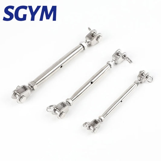 M5 M6 M8 M10 M12 M14 M16 M20 304 Stainless Steel Marine Sailboat Rigging Screw Closed Body Jaw/Jaw Turnbuckle
