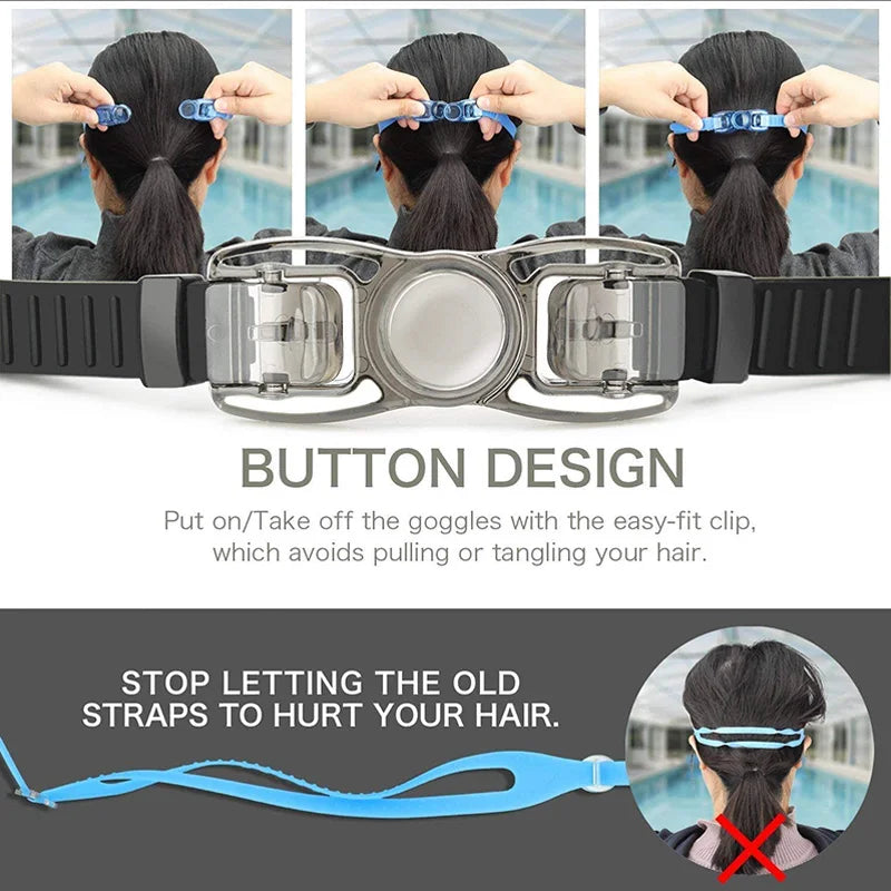 Swimming Goggles Professional Waterproof Swim Eyewear Glasses Anti-fog 100% UV Protection No Leaking For Adult Men Women Youth