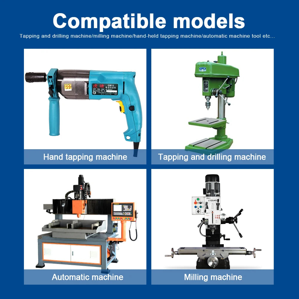 NINDEJIN 6pcs/set BSW thread screw tap drill bits set 1/8'' 5/32" 3/16" 1/4" hex shank hss tap drill bits set for metal wood - KiwisLove