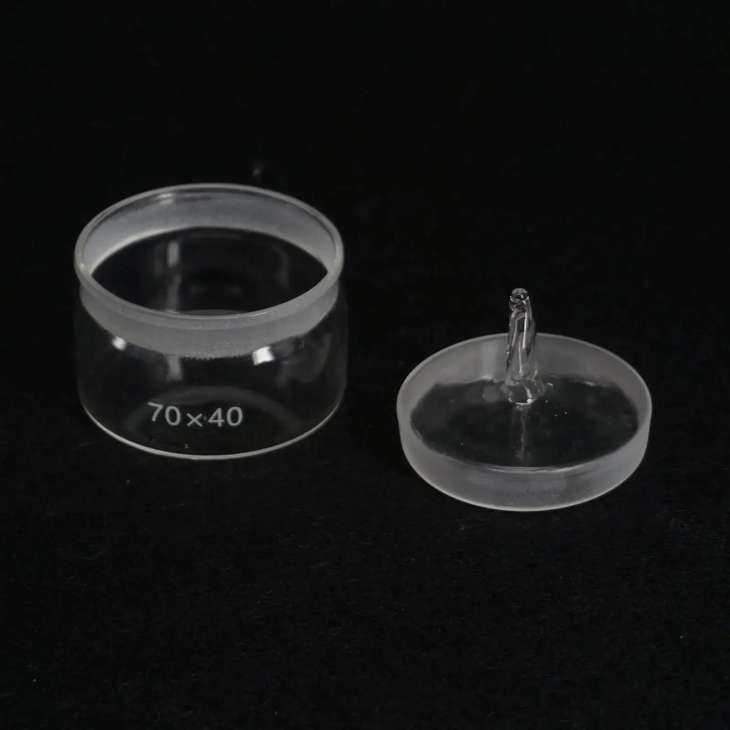 70x40mm Diameter x Height Lab Glass Weighting Bottle with Ground Glass Stopper - KiwisLove