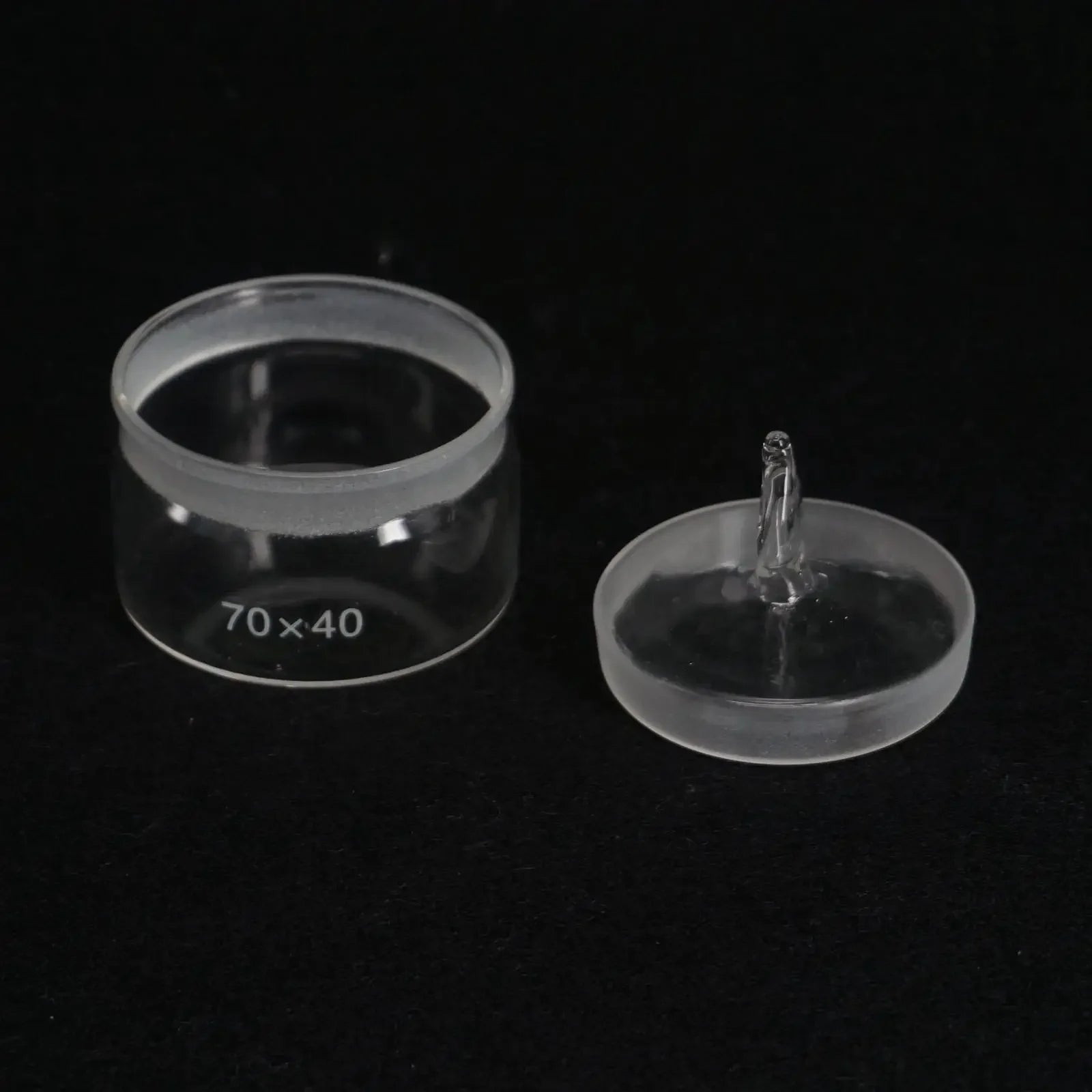 70x40mm Diameter x Height Lab Glass Weighting Bottle with Ground Glass Stopper - KiwisLove