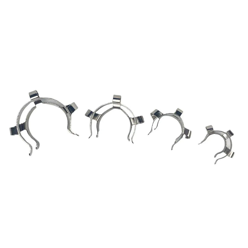 14# 19# 24# 29# 34# 45# Joints 304 Stainless Steel Lab Cone-shape Clamp Clip For Glass Adapter