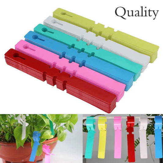 50/100PCS 6-Color Plant Labels Diy Garden Decorating Tools Tags Plastic Waterproof Anti-UV Gardening Supplies Identification Car