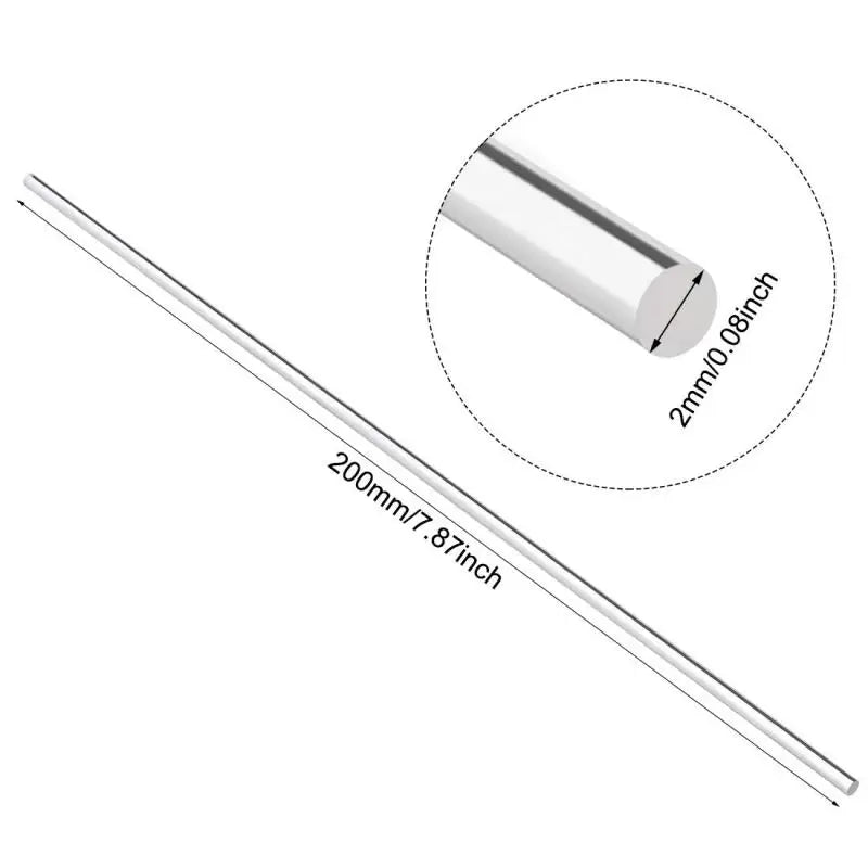 1-10PCS Clear Acrylic Rod DIY craft architectural model material acrylic transparent rod multi size length 100-300mm