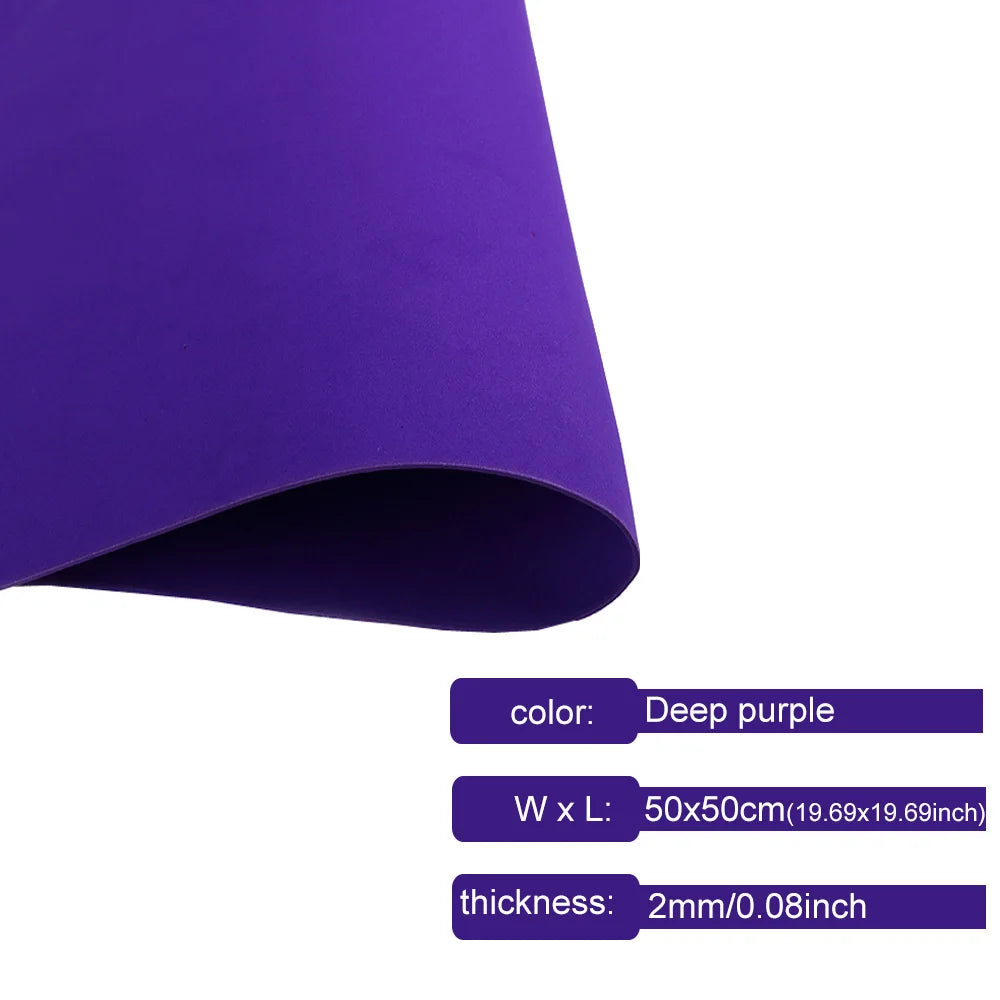 1 Pcs 2mm Colorful  EVA Foam Sheets 50x50cm, Colorful Craft Foam Paper for DIY, Cosplay, Scrapbooking, Arts & Crafts Projects