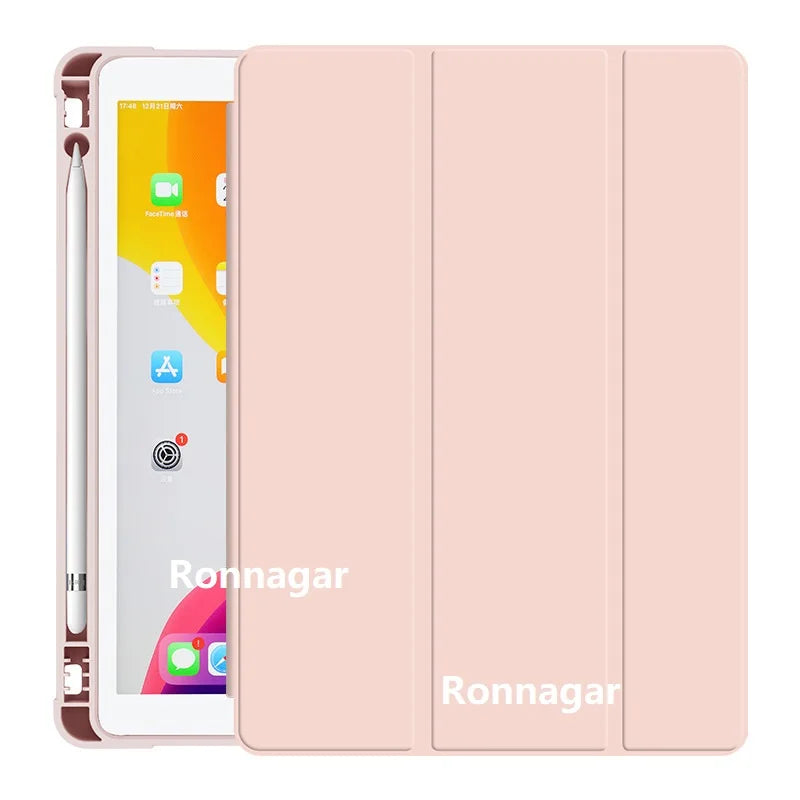 With Pencil Holder Funda for New iPad Pro12.9 5th 6th Air13 Pro13 10.2 9th A16 11th 2025 Air11 M2 M3 Pro11 M4 10th 10.9 10.5 9.7