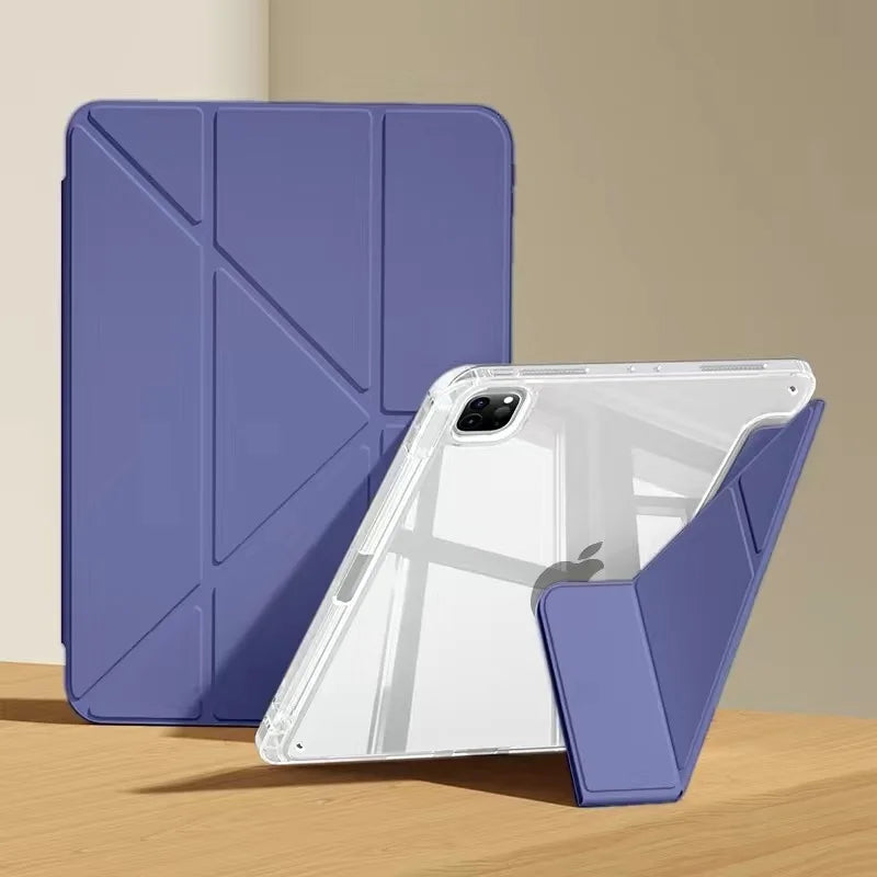 For iPad Air 5 Air 6 A16 11th M3 iPad Pro 11 12.9 13 10 Gen 10.5 10.2 9th 8th 6th 5th 9.7" Mini 7 6 Smart Case with Pen Holder - KiwisLove