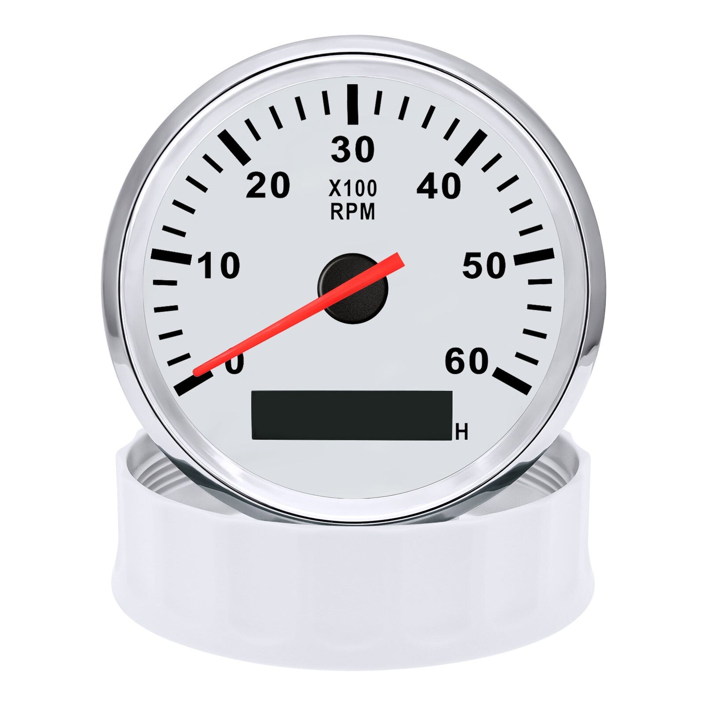 85mm Tacometro Toerenteller 3K/4K/6K/7K/8K Boat Tachometer Diesel Engine Tacho Gauge Hourmeter RPM Sensor Blue / White Shell - KiwisLove