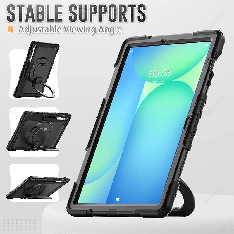 Compatible with Samsung Galaxy Tab S10 FE+ 13.1 inch SM-X620/X626B Case Heavy Armor Shockproof Drop Funda S10 fe + 13.1" Cover