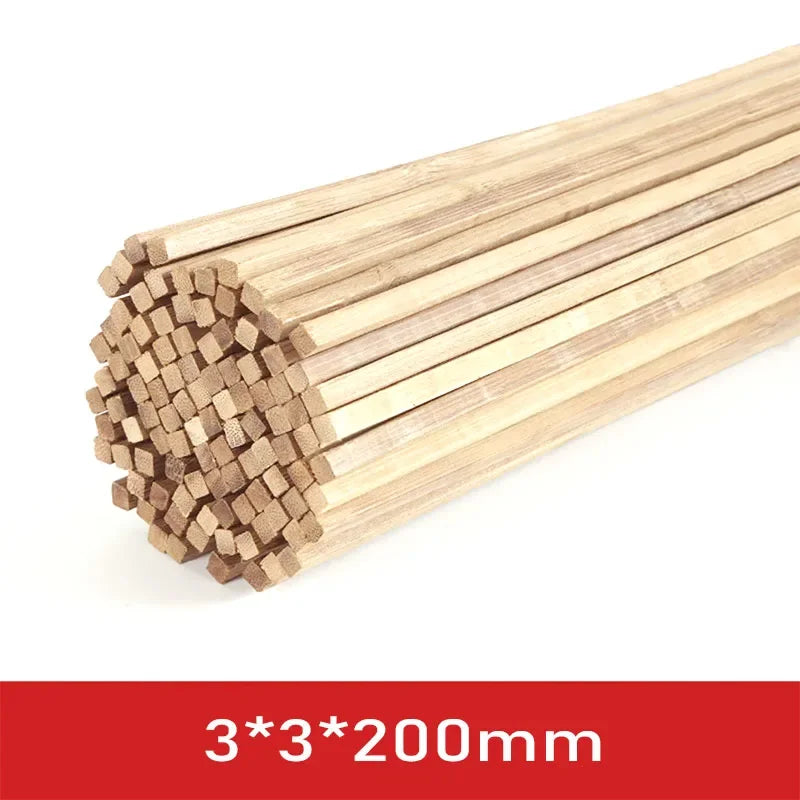 20-50pcs Balsa Wood Craft Square Cudgel Model Building Carving DIY Handicraft Educational Making Accessories Stick