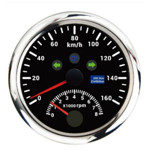 120km/h 200km/h 85mm GPS Speedometer Gauge 0-200MPH GPS Speed meter Odometer With Tachometer 8000 RPM for Car Boat ATV With GPS - KiwisLove