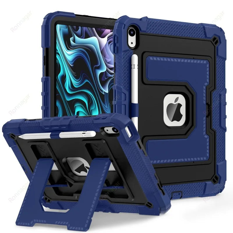 Kids Friendly Case for iPad A16 11th Gen 2025 iPad Air11 M2 M3 Air4 510.9 10th 9th 8 7 10.2 mini 6 7 Heavy Duty Protective Case