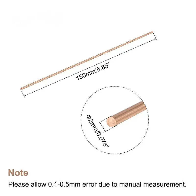 1pcs Copper Round Bar Metal Rod Milling Metalworking 3mm 4mm 5mm 6mm 8mm-30mm Length50mm-300mm Copper Rod