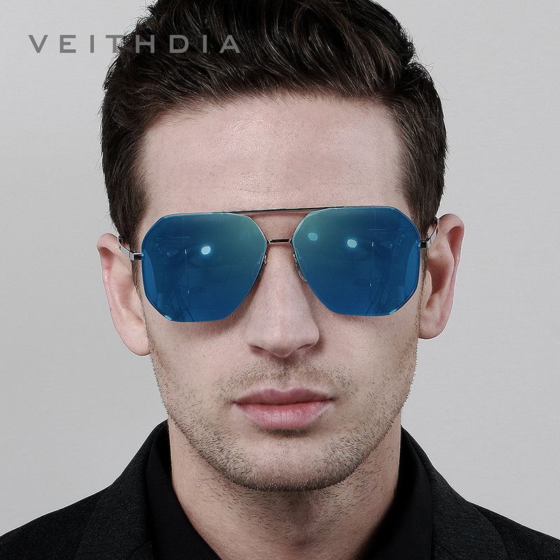 VEITHDIA Brand Nylon Material Male Sunglasses Square Retro Vintage Polarized UV400 Lens Eyewear Sun Glasses For Men/Women 8258 - KiwisLove