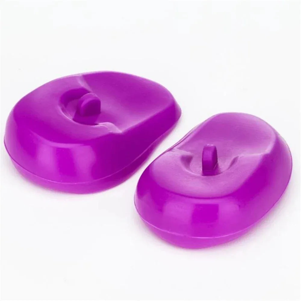 2pcs Silicone Ear Cover Hair Coloring Dyeing Ear Protector Waterproof Shower Ear Shield Earmuffs Caps Salon Styling Accessories - KiwisLove