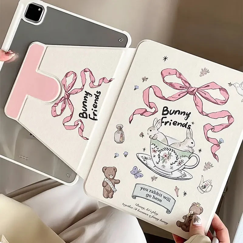 Graffiti Cat Case For iPad 10.2 9th 8th 7th A16 11th 2025 2024 Air11 13 inch Pro11 13 M4 Air4 5 10.9 10.5 IPad10 Pro12.9 5th 6th