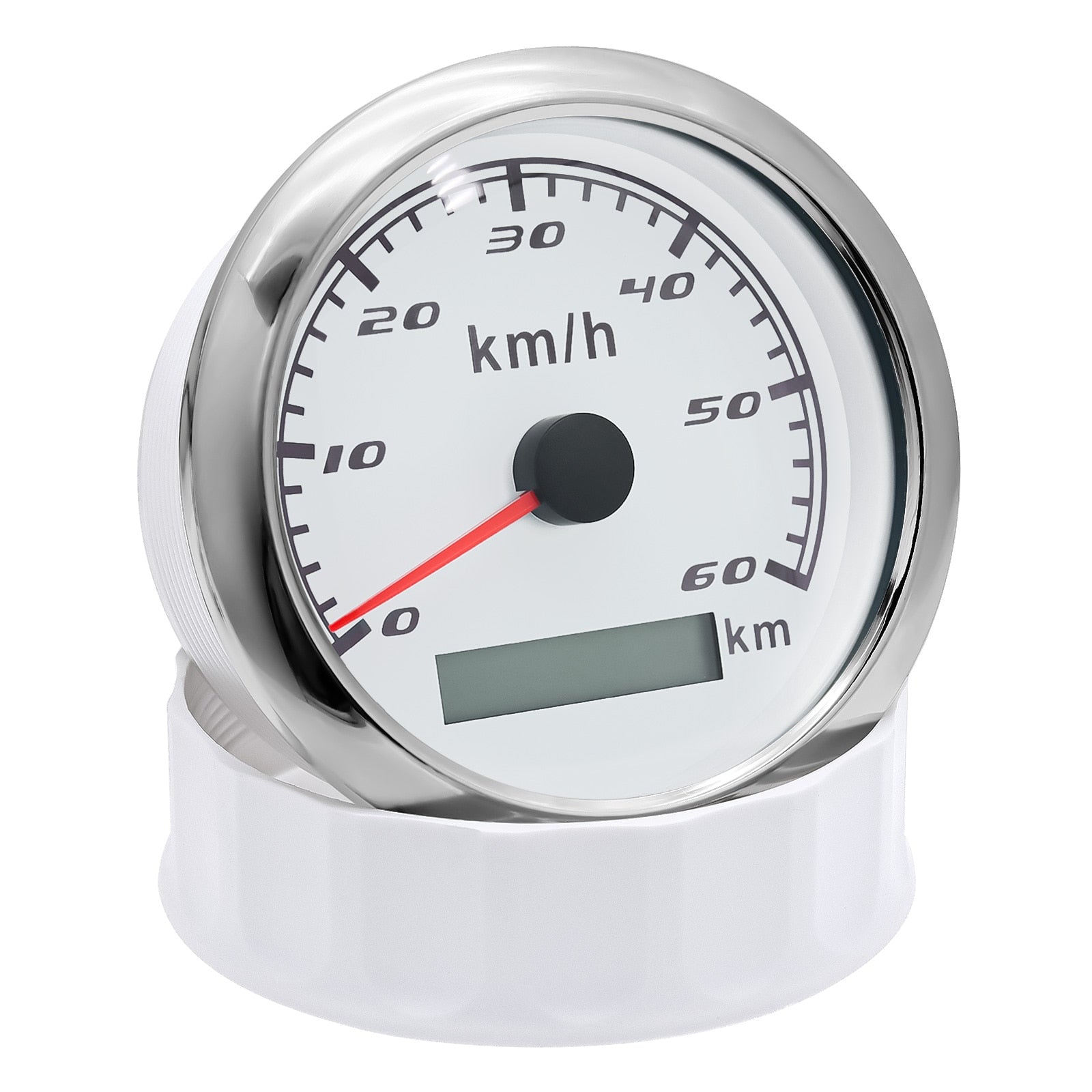 Universal 85mm GPS Speedometer Digital Gauge 30 60 120 200 KMH Odometer For Marine Boat Car ATV With GPS Antenna Red Backlight - KiwisLove