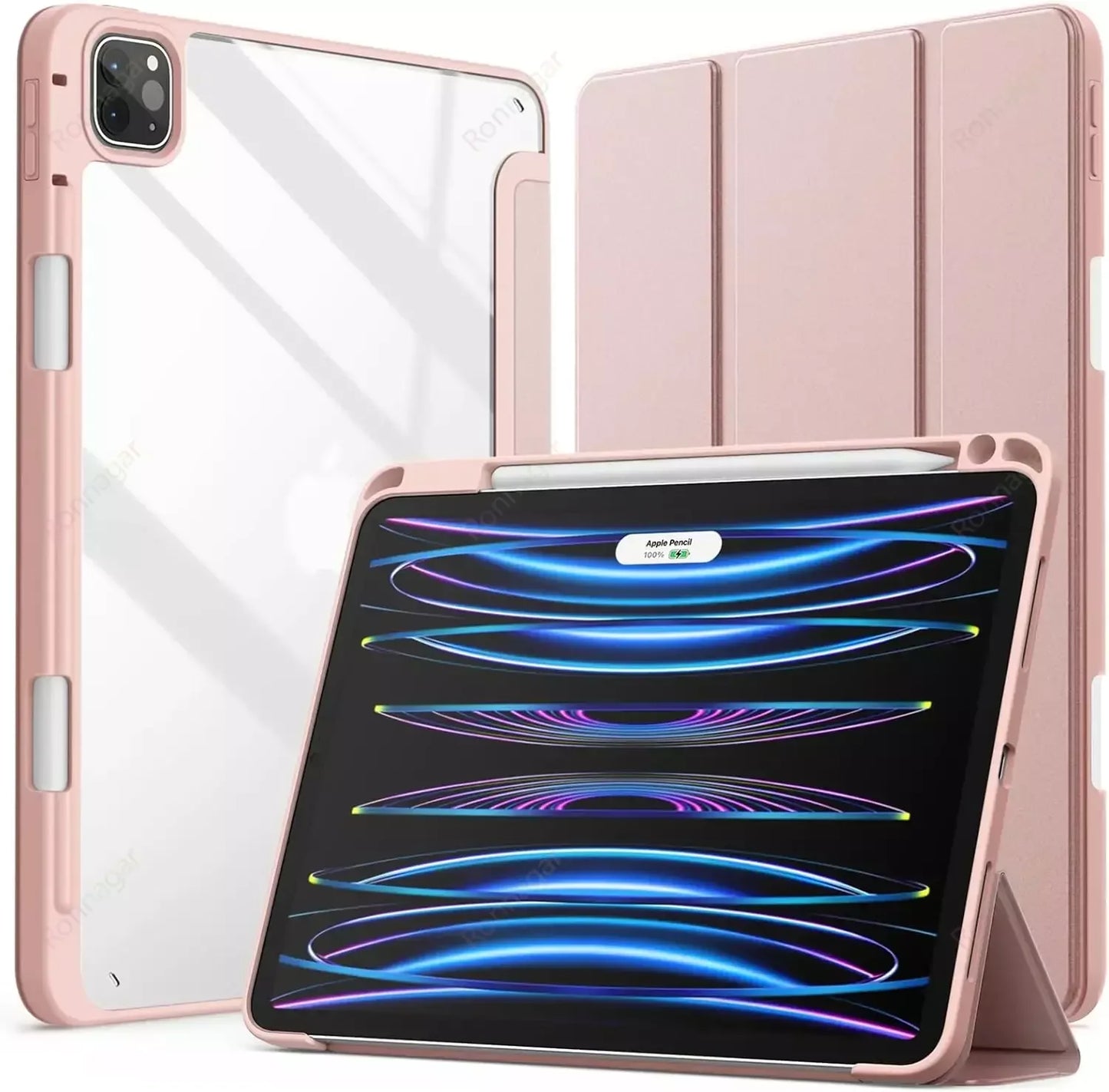For iPad 10th Generation Case A16 2025 iPad Air5 Air4 10.9 Air 11 M2 M3 2024 Pro11 M4 M2 7 8 9 10.2 10.5 Case With Pencil holder