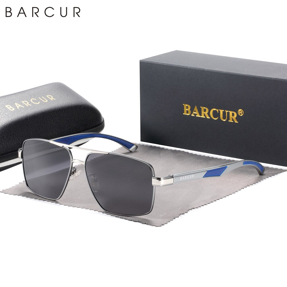 BARCUR Sunglasses for Men Polarized Classic Sports Sun Glasses for Men UV400 Shades Eyewear Oculos Gafas De Sol - KiwisLove