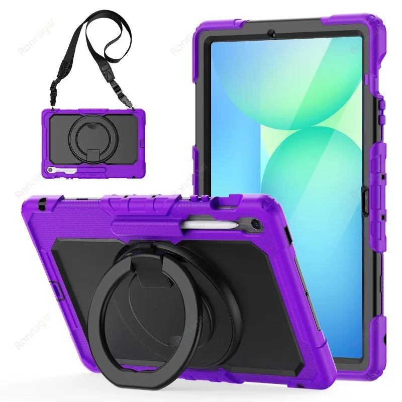 Compatible with Samsung Galaxy Tab S10 FE+ 13.1 inch SM-X620/X626B Case Heavy Armor Shockproof Drop Funda S10 fe + 13.1" Cover