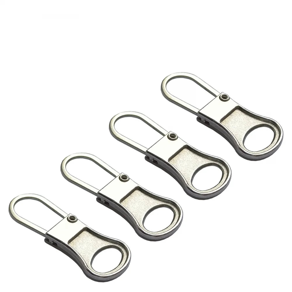 4-20PCSMetal Zip Puller Replacement Tab Zipper Sliders Head Zipper Head Detachable Backpacks Purses Repair Sewing Accessories