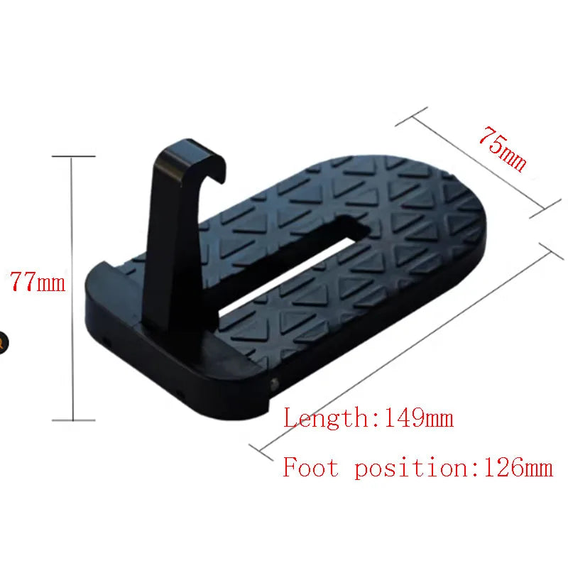 NZ Stock Multifunction Foldable Car Roof Rack Step – 250kg Load Door Latch Hook Foot Pedal & Safety Hammer