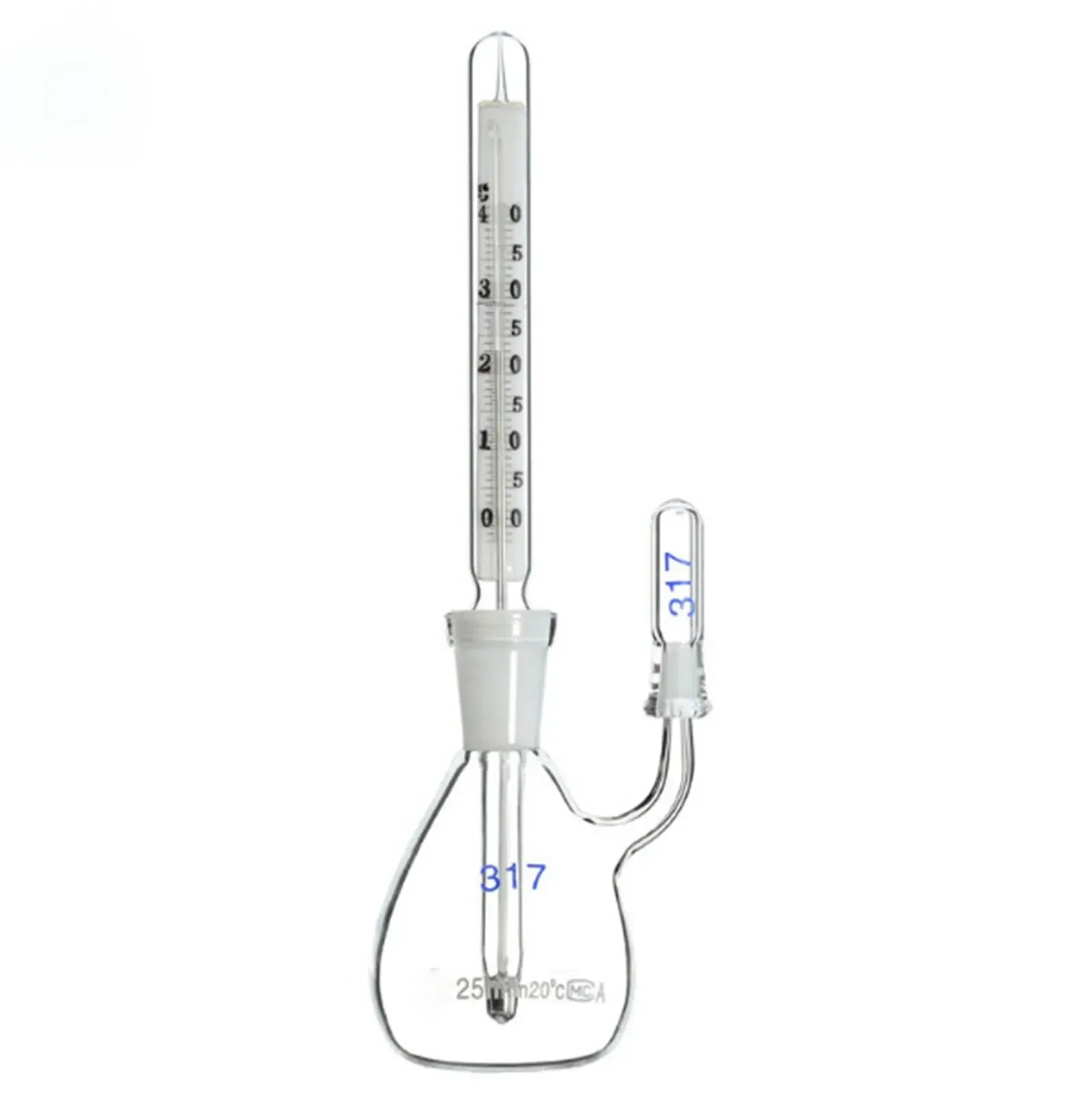 5ml/10ml/25ml/50ml/100ml Thermometer Pycnometer Glass Specific Gravity Bottle Class A Science Labware Medical - KiwisLove