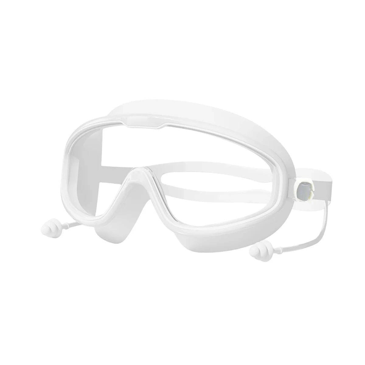 Large frame swimming glasses for men and women HD wide angle anti-fog anti-ultraviolet soft silicone swimming goggles