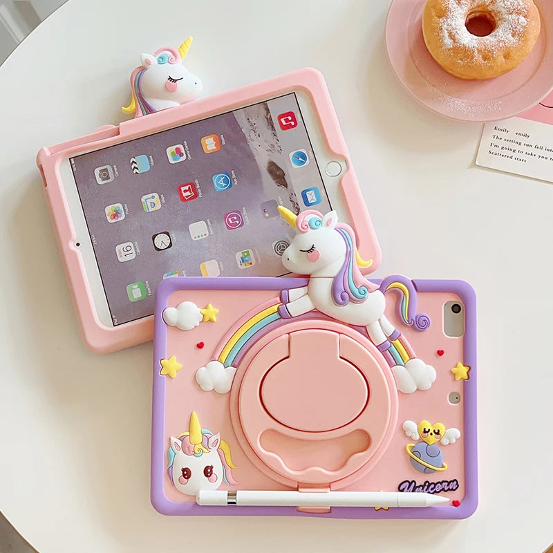 Cartoon Horse Case For iPad A16 2025 2024 Air11 M3 M2 Mini1 2 3 4 5 6 7 Pro11 M4 M2 9.7 10.2 10.9 iPad 6 7 8 9 10th iPad Air 4 5