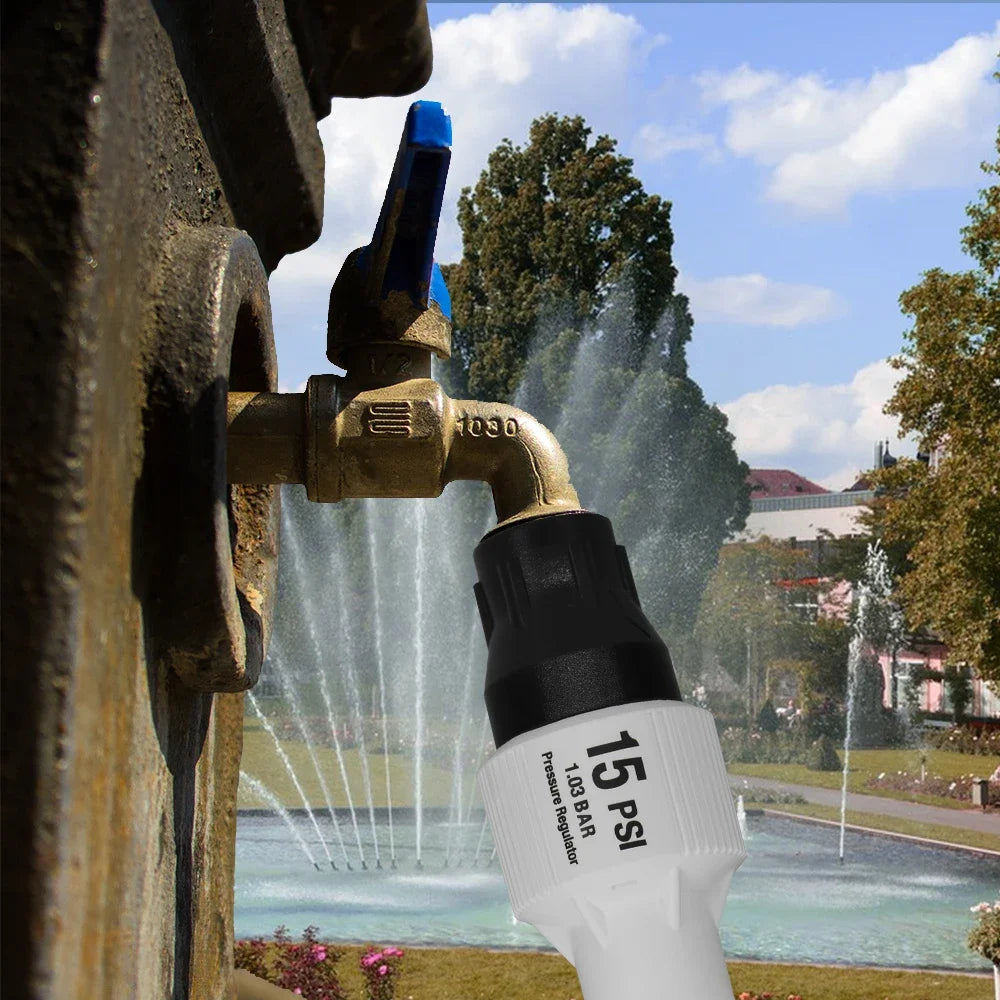 1pcs 15 PSI 3/4" 25mm Female Thread Adapter Connected Irrigation Faucet Pressure Reducer Pressure Regulator for Garden  Irrigati