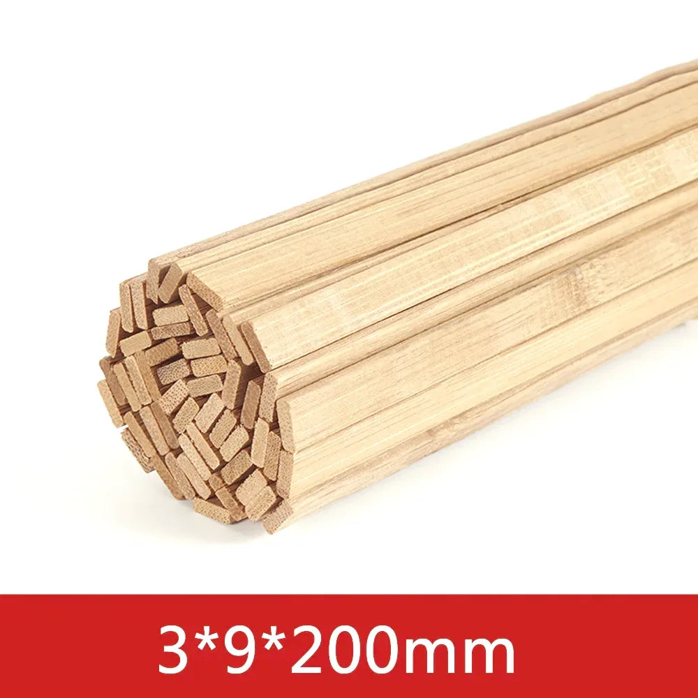 20-50pcs Balsa Wood Craft Square Cudgel Model Building Carving DIY Handicraft Educational Making Accessories Stick