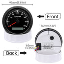 85MM Diesel Engine Tachometer Sensor RPM Gauge REV Counter 4000RPM 8000RPM with Digital Hourmeter 7 Color Backlight Optional - KiwisLove