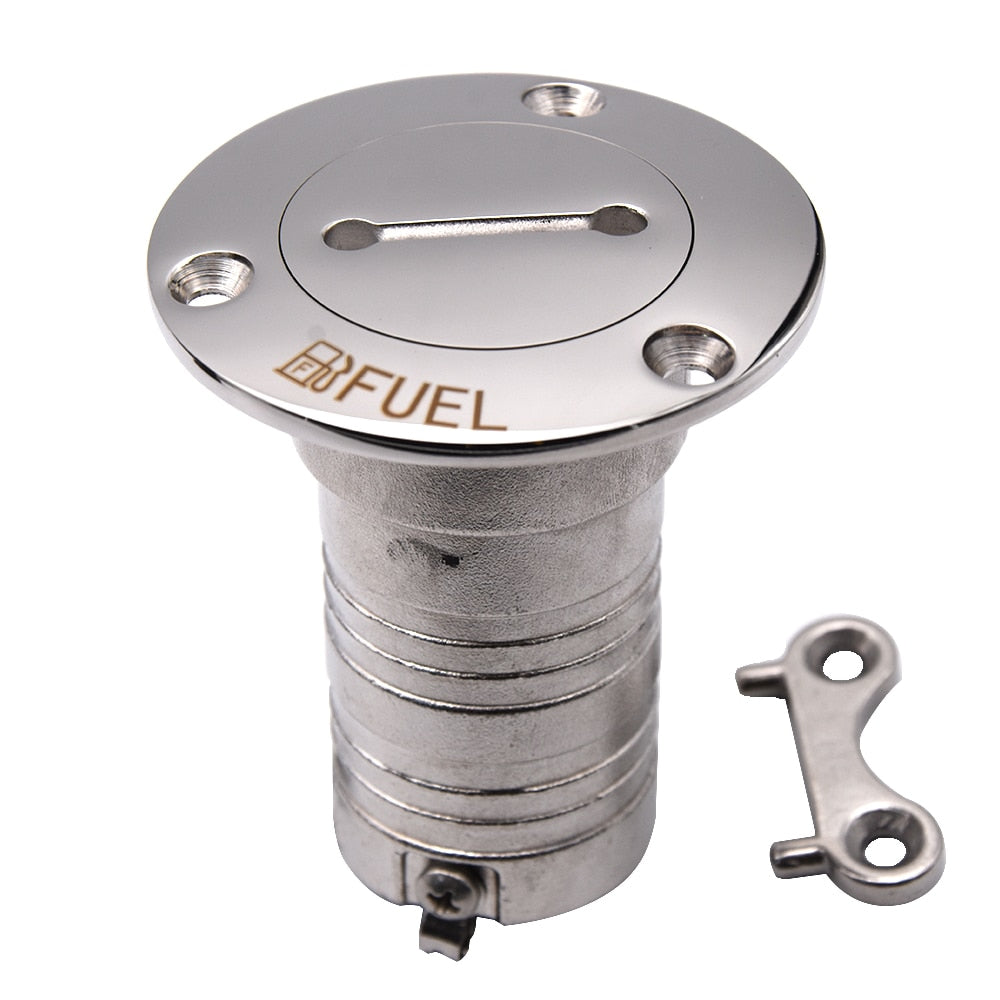 1-1/2" and 2" Marine Boat Hardware Deck Fillers 316 Stainless Deck Filler Fuel Water Waste Diesel Gas Key Cap Filler 38mm 50mm - KiwisLove