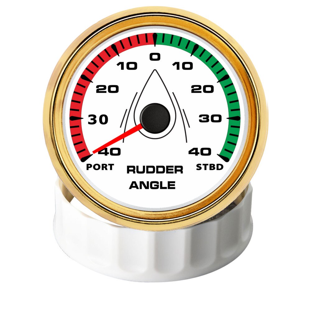 Waterproof 85mm Boat Rudder Angle Indicator 0-190 ohm With Rudder Angle Sensor Kit Rudder Angle Gauge 8 Colors Backlight 12V 24V - KiwisLove