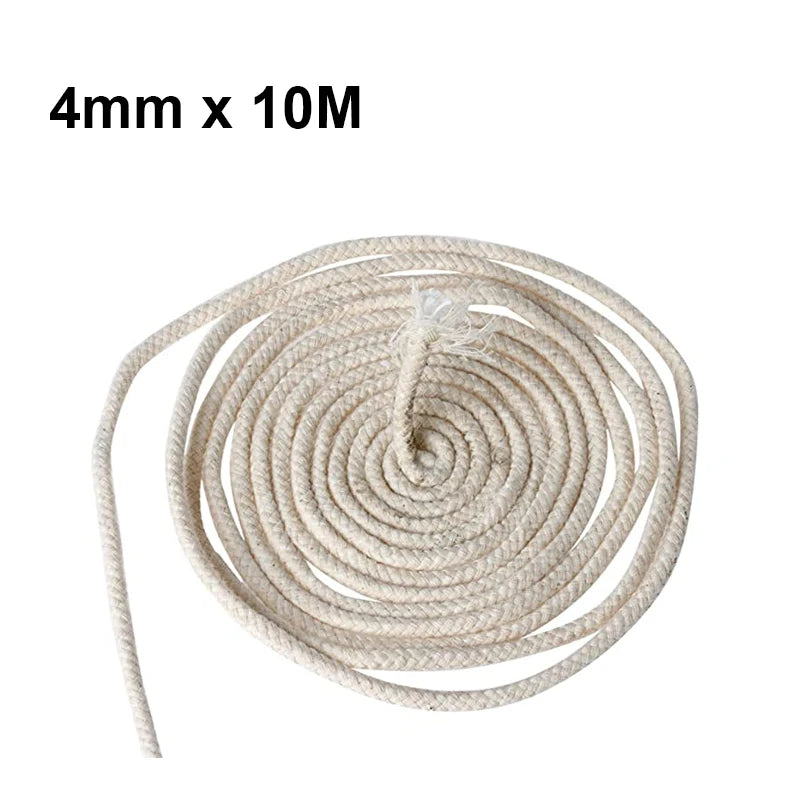 3/5/10M Alcohol Wick Rope Burner Cotton Wick Round Cotton Kerosene Oil Lamp Wicks 2/3/4/5/6/8MM