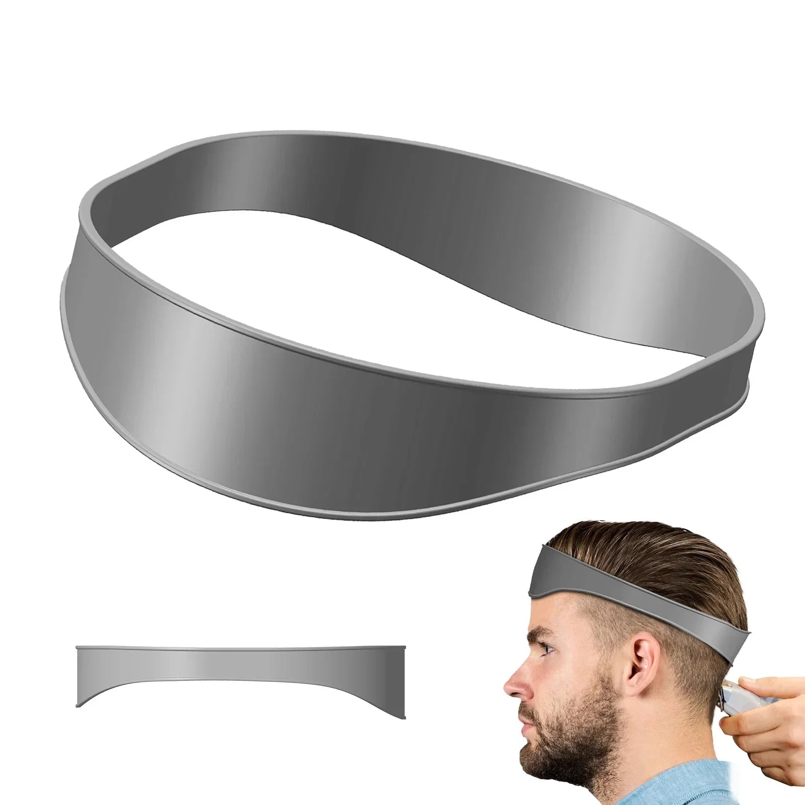 Hair Trimming Ruler Neckline Guide Shaping Styling Beard Template Comb Neck Back Styler Men Neck Shaping Ruler Tools for Barber - KiwisLove