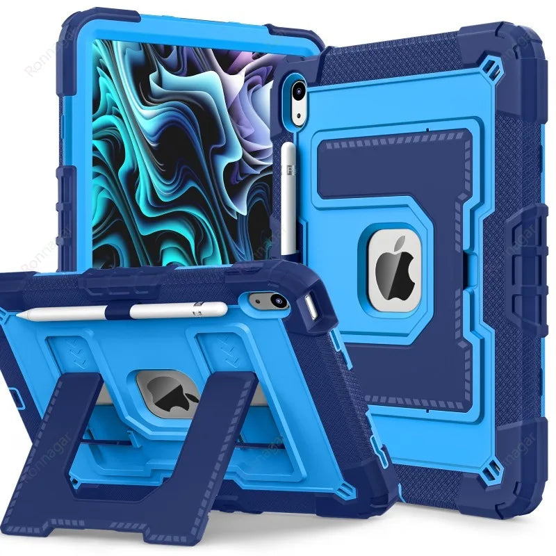 Kids Friendly Case for iPad A16 11th Gen 2025 iPad Air11 M2 M3 Air4 510.9 10th 9th 8 7 10.2 mini 6 7 Heavy Duty Protective Case