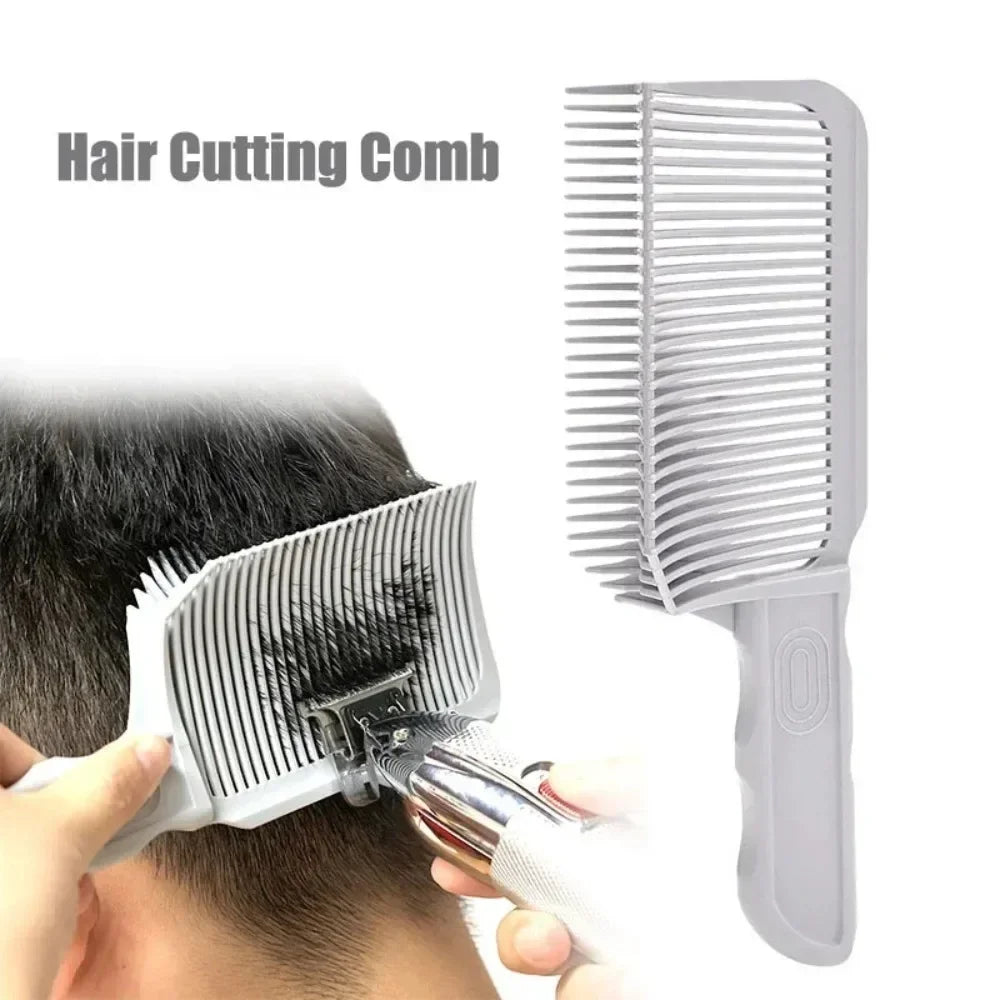 1pcs Hair Combs Blending Fades Comb Men Styling Arc Flat Comb Supplies Utility  Positioning Get A Haircut Styling Tools - KiwisLove