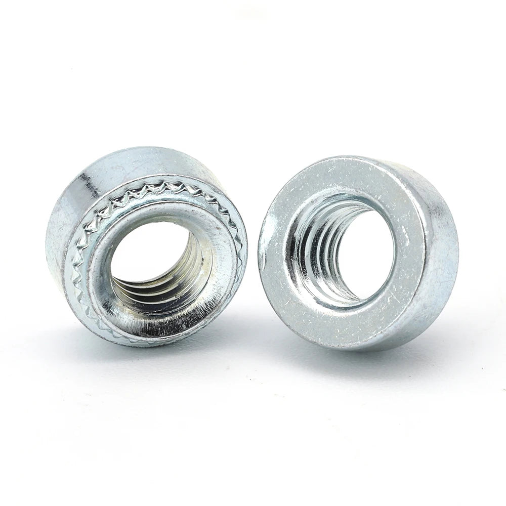 NINDEJIN 450pcs self clinching nut zinc plated steel M3 M4 M5 M6 PEM rivet nut pressure riveting nut assortment kit