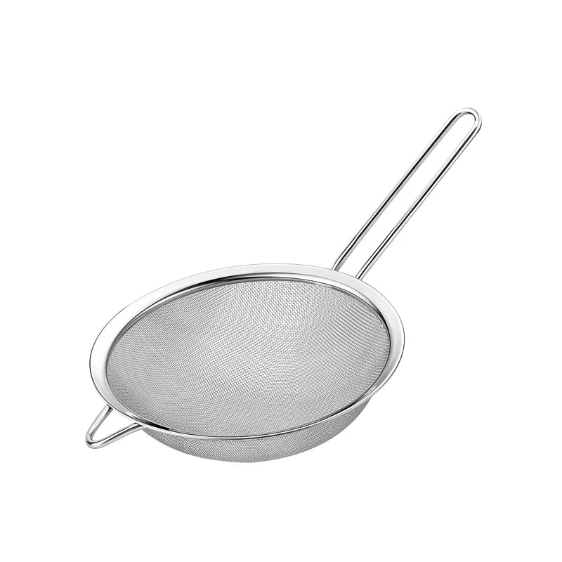 Fine Mesh Stainless Steel Strainer Sieve Juice Egg Filter Colanders Coffee Tea Vegtables Filtering Food Kitchen Accessories