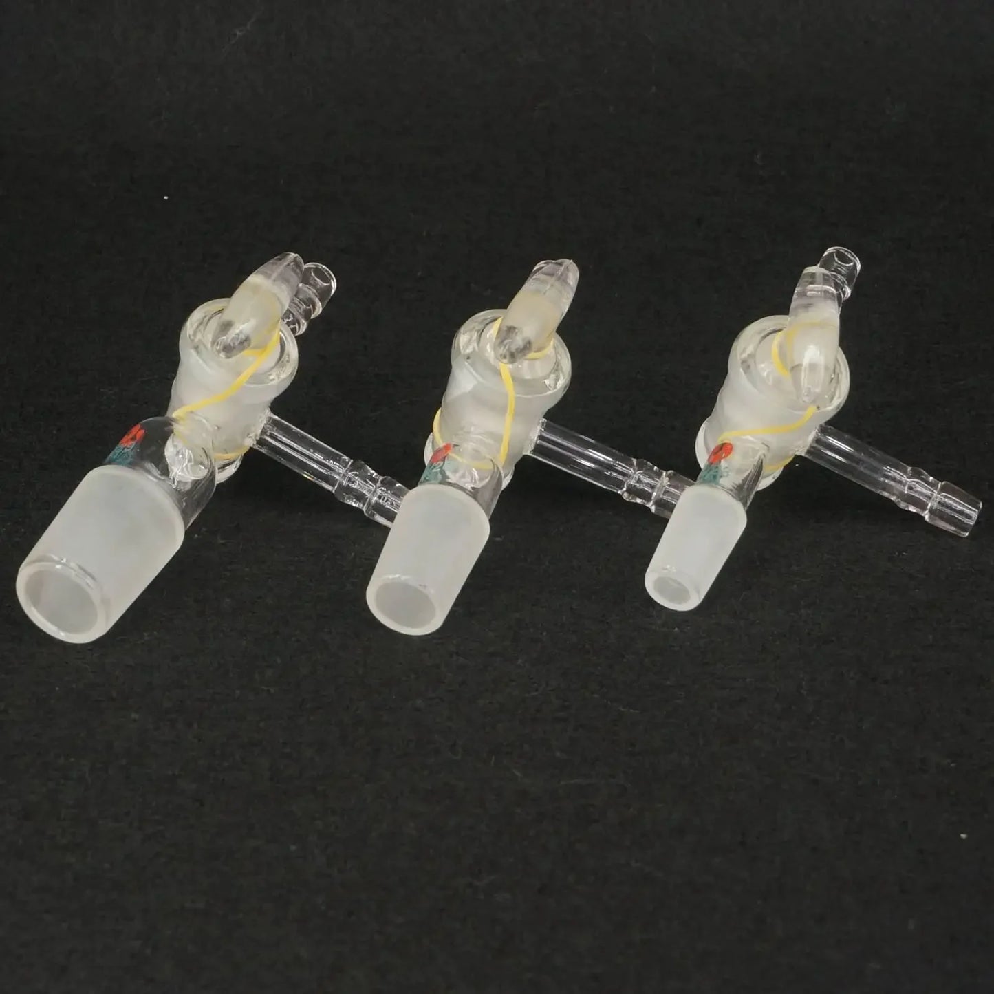 14/23 19/26 24/29 29/32 Joint T Type Adapter Three-Way Glass Stopcock Lab Ware - KiwisLove