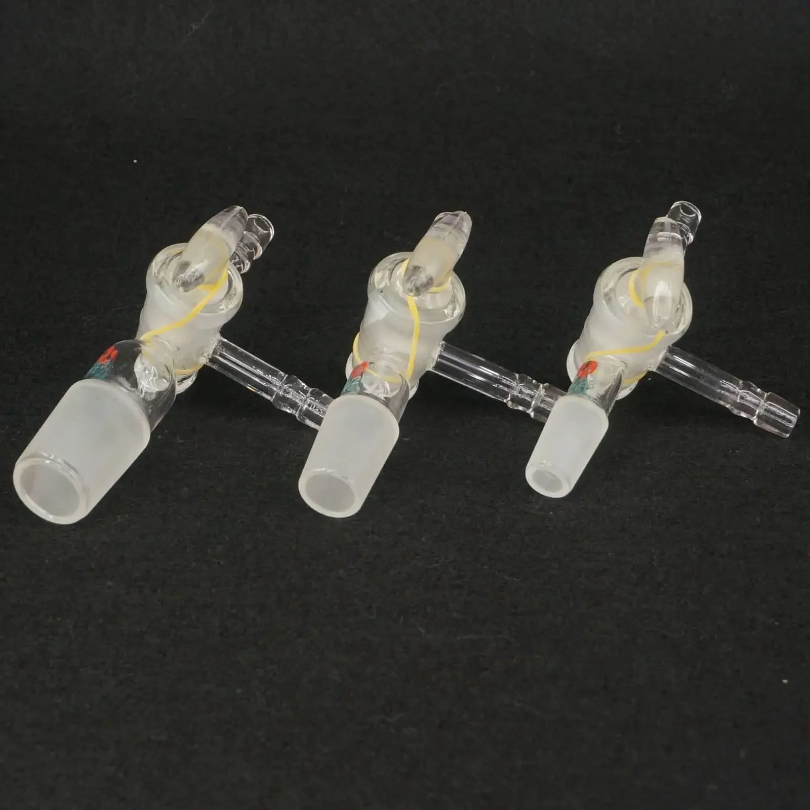 14/23 19/26 24/29 29/32 Joint T Type Adapter Three-Way Glass Stopcock Lab Ware - KiwisLove